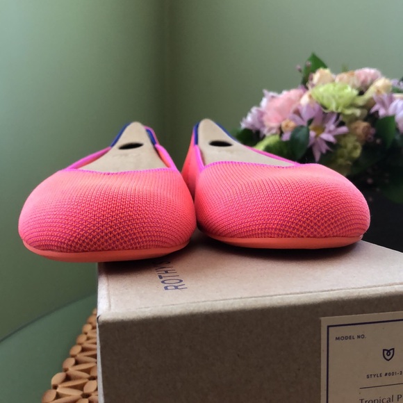 Rothy’s Tropical Pink Size 8.5, w/ box, Pre-owned - Picture 3 of 9